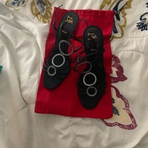 Christian Louboutin Black strappy sandals